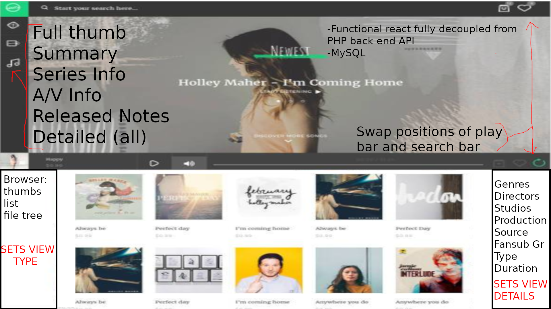 collection UI